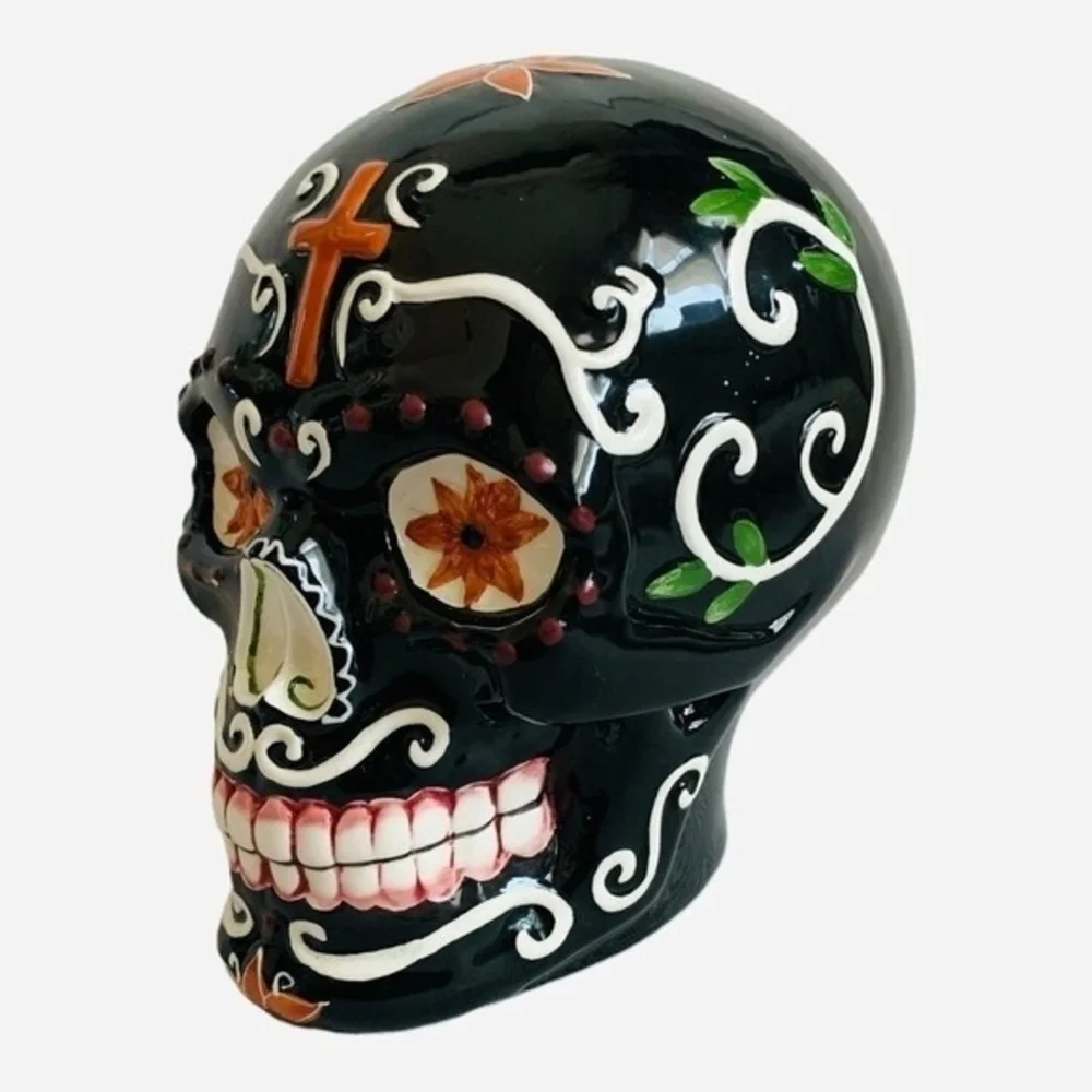 Sugar Skull Ceramic Head 6.5